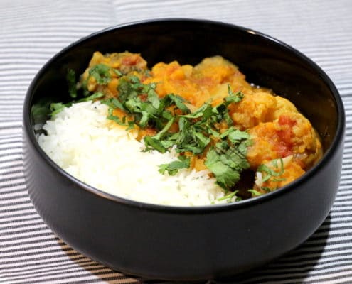 curry de légumes au lait de coco