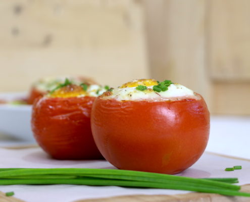tomates façon oeufs cocotte