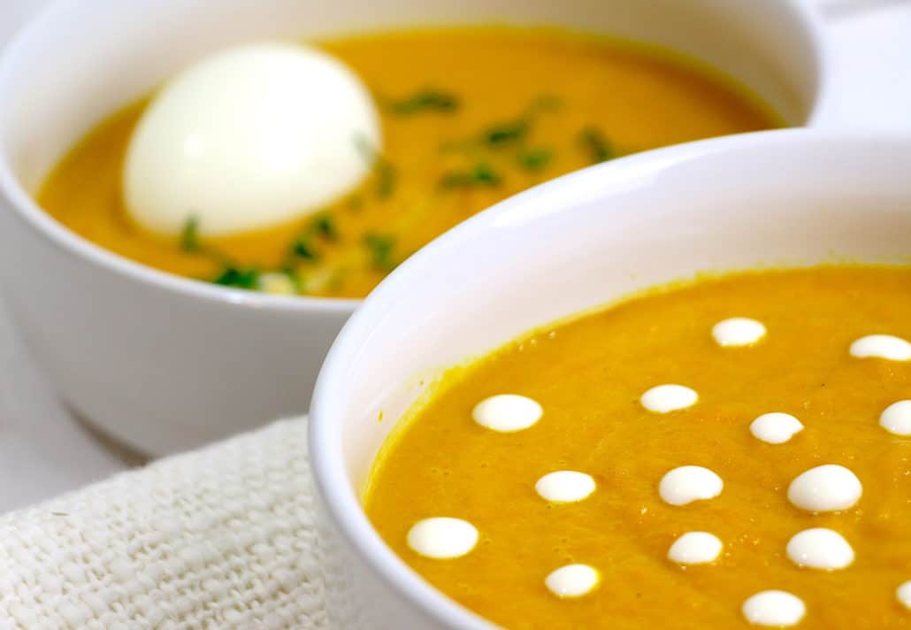 Recette Œuf mollet, velouté de carottes