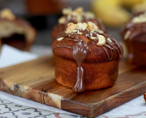 muffins banane et nutella